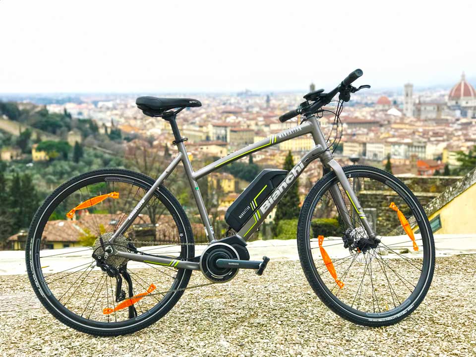 Enchanting Florence bike tour | Piazzale Michelangelo | bikeinflorence.com